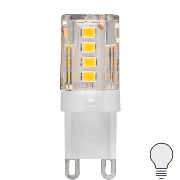 Лампа светодиодная Volpe JCD G9 220-240 В 4.5 Вт кукуруза прозрачная 400 лм нейтральный белый свет фреза керамическая для маникюра кукуруза средняя нарезка 6 × 15 мм в пластиковом футляре белый