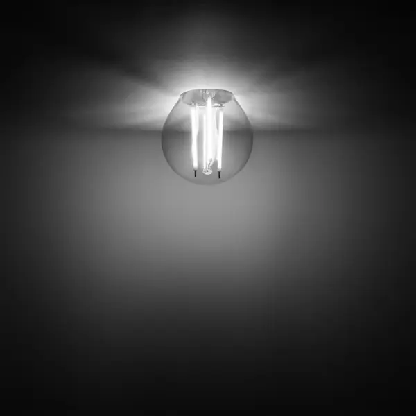фото Лампа светодиодная gauss e27 170-240 в 5.5 вт шар тонированная 530 лм нейтральный белый свет, 3 шт.