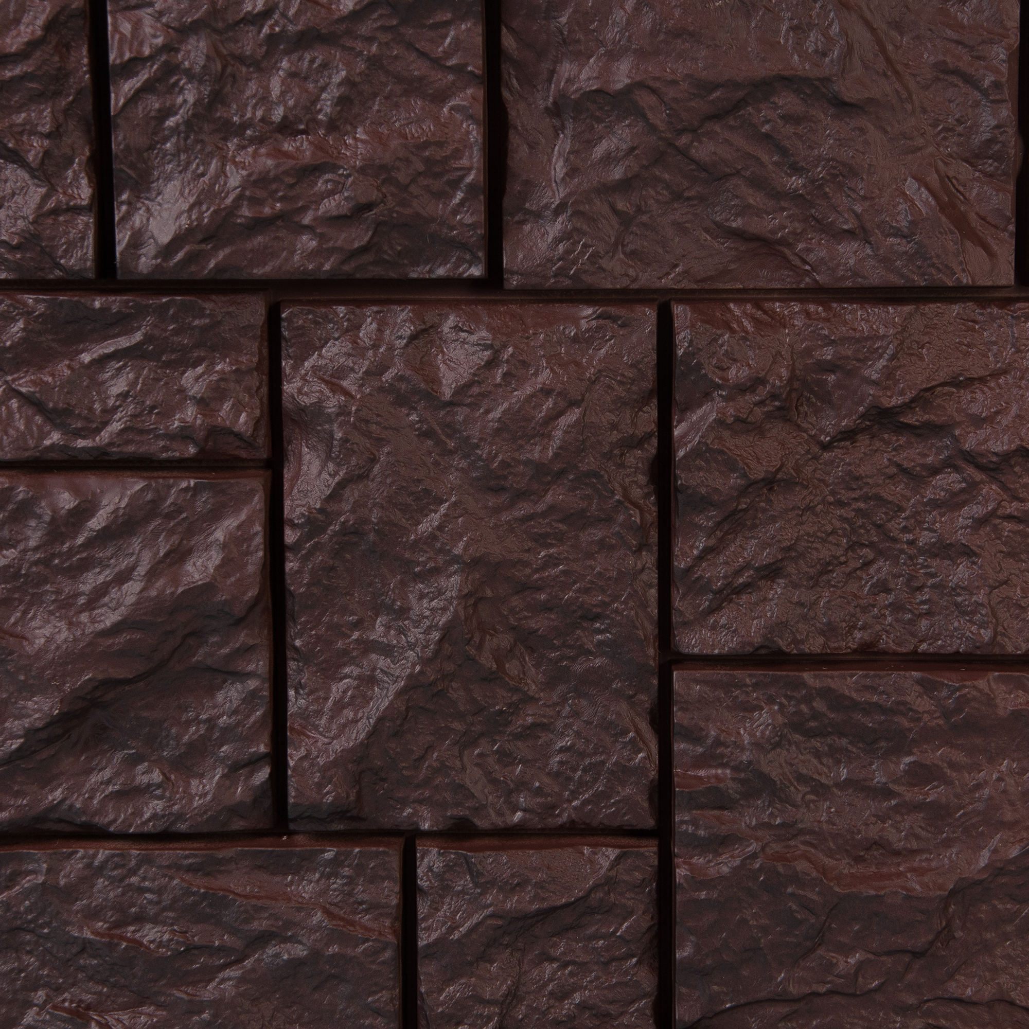Фасадная панель FINEBER камень дикий цвет коричневый