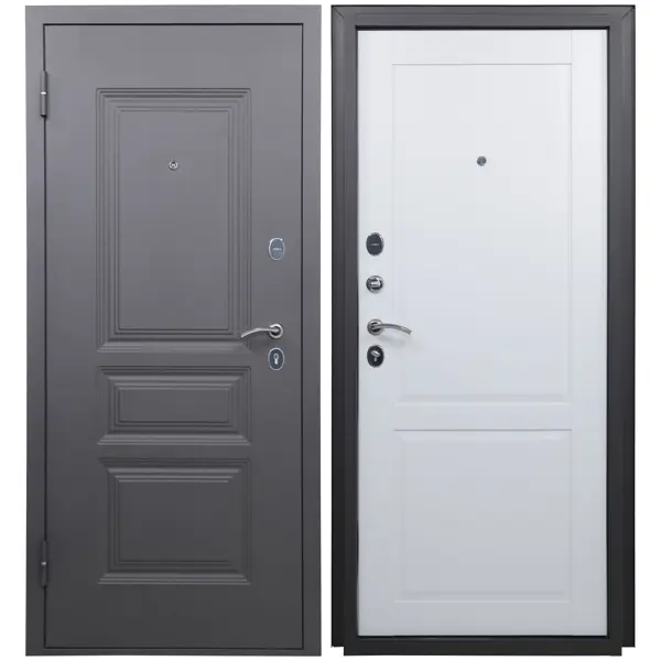 фото Дверь входная металлическая 2ф 205x96 см. левая арктик без бренда