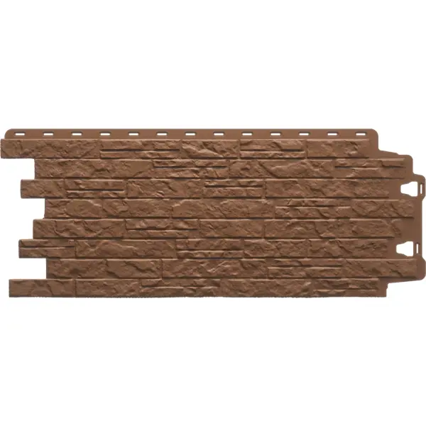фото Фасадная панель docke dacha песчаник слоистый цвет коричневый 0.4 м² döcke
