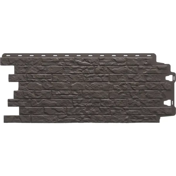 фото Фасадная панель docke dacha песчаник слоистый цвет тёмно-коричневый 0.4 м² döcke