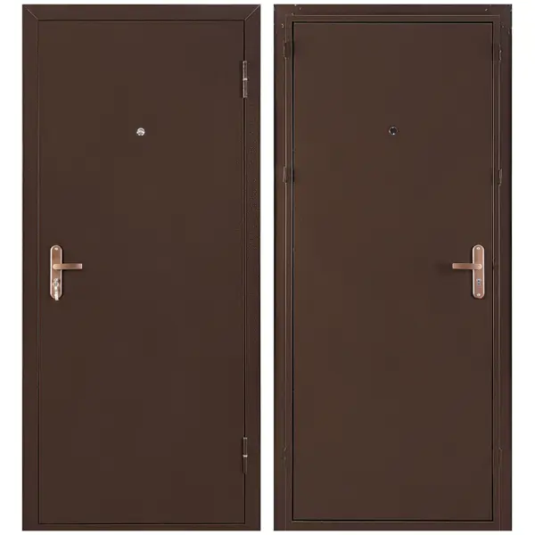 фото Дверь входная металлическая профи pro 206x96 см. правая антик медь без бренда