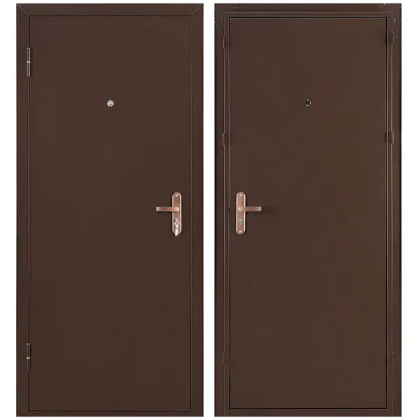 фото Дверь входная металлическая профи pro 206x96 см. левая антик медь без бренда