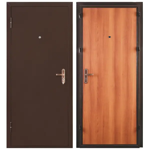 фото Дверь входная металлическая спец pro 206x96 см. левая итальянский орех без бренда