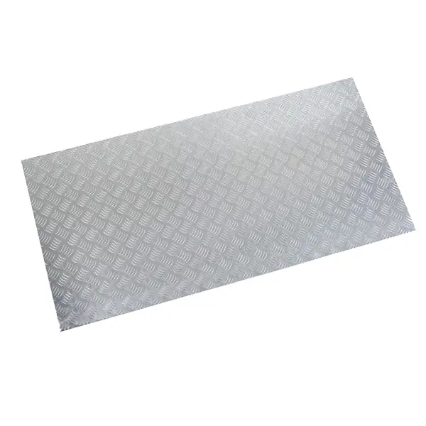 Лист рифленый АМг2 1.5x600x1200 мм, алюминий металлический лист чермет 2 5x300x1200 мм