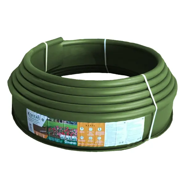 Бордюр садовый Kanta Pro 10х0.15 м зеленый полиэтилен садовый пластиковый бордюр геопластборд