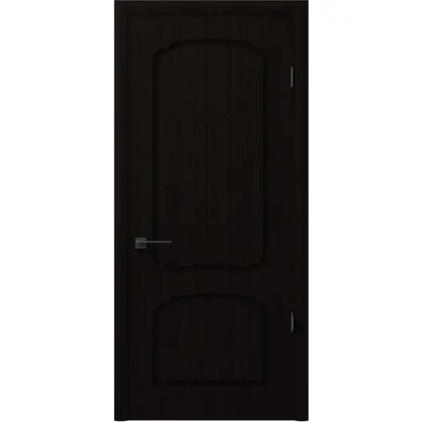 Дверь межкомнатная хелли глухая шпон цвет венге 80x200 см