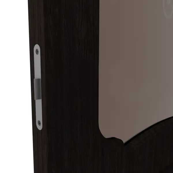 фото Дверь межкомнатная хелли остекленная шпон цвет венге 70х200 см без бренда