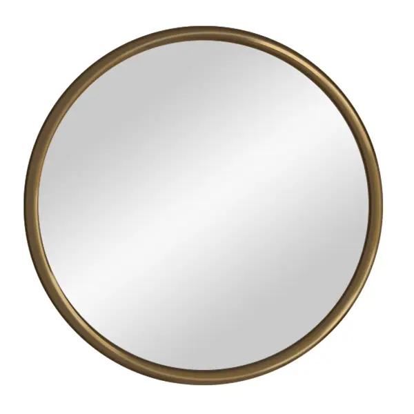 фото Зеркало декоративное гранд круг 50 см цвет золото без бренда