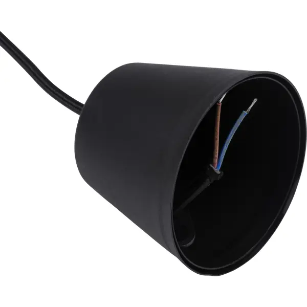 фото Патрон для лампы e27 tdm electric с подвесом 1 м цвет черный