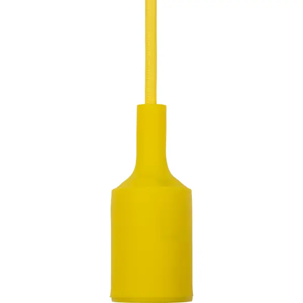 фото Патрон для лампы e27 tdm electric с подвесом 1 м цвет желтый