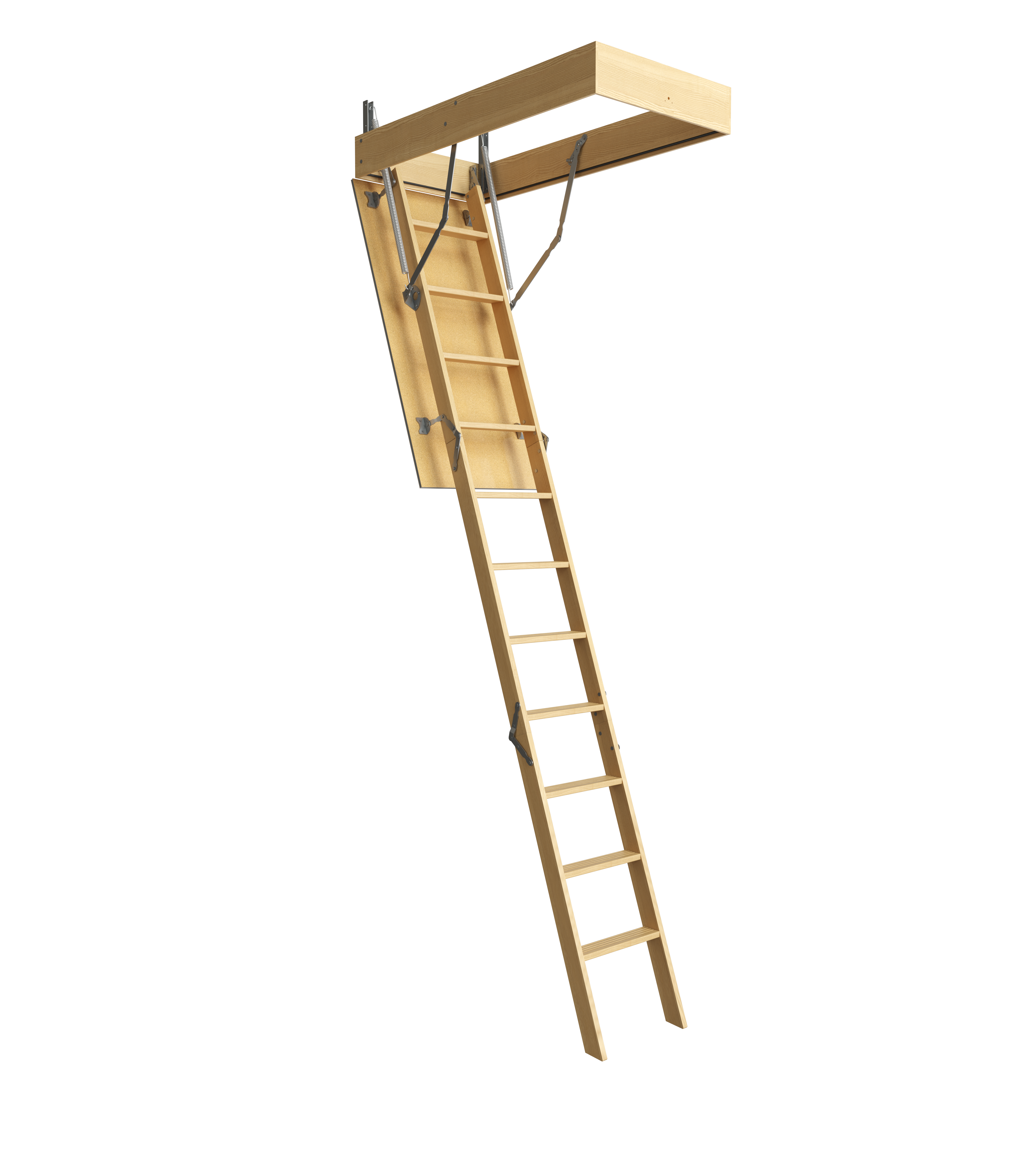 Выдвижная лестница на чердак (150 фото)