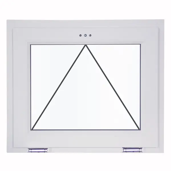Окно пластиковое ПВХ VEKA одностворчатое 500x700 мм (ВxШ) фрамуга однокамерный стеклопакет белый/белый