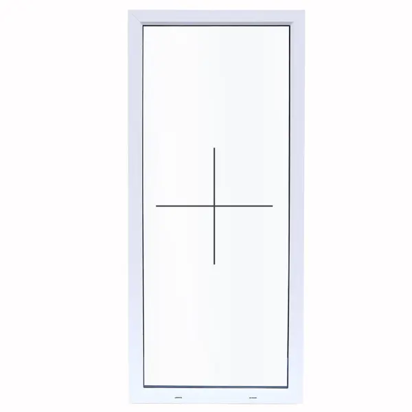 Окно пластиковое ПВХ VEKA глухое 1000x600 мм (ВxШ) белый/белый окно пластиковое пвх veka одностворчатое 1000x600 мм вxш поворотное белый белый