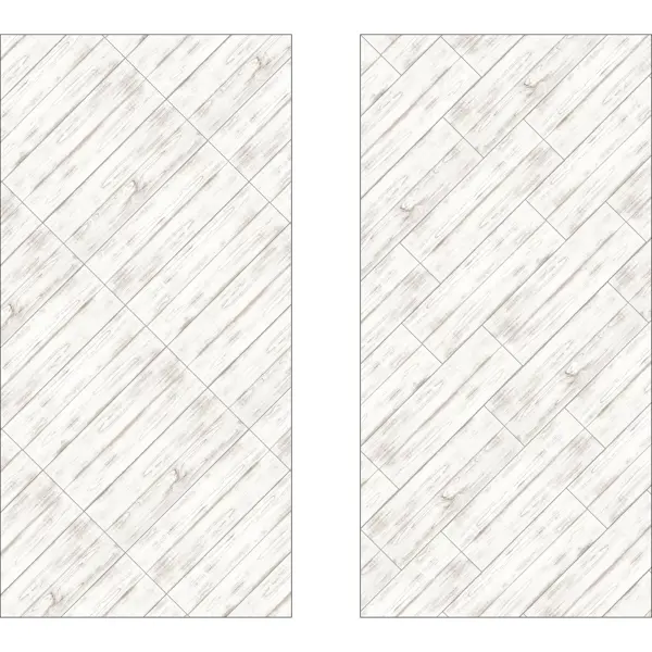 фото Керамогранит lb ceramics клэпборд 19.9x60.3 см 0.96 м² матовый цвет белый