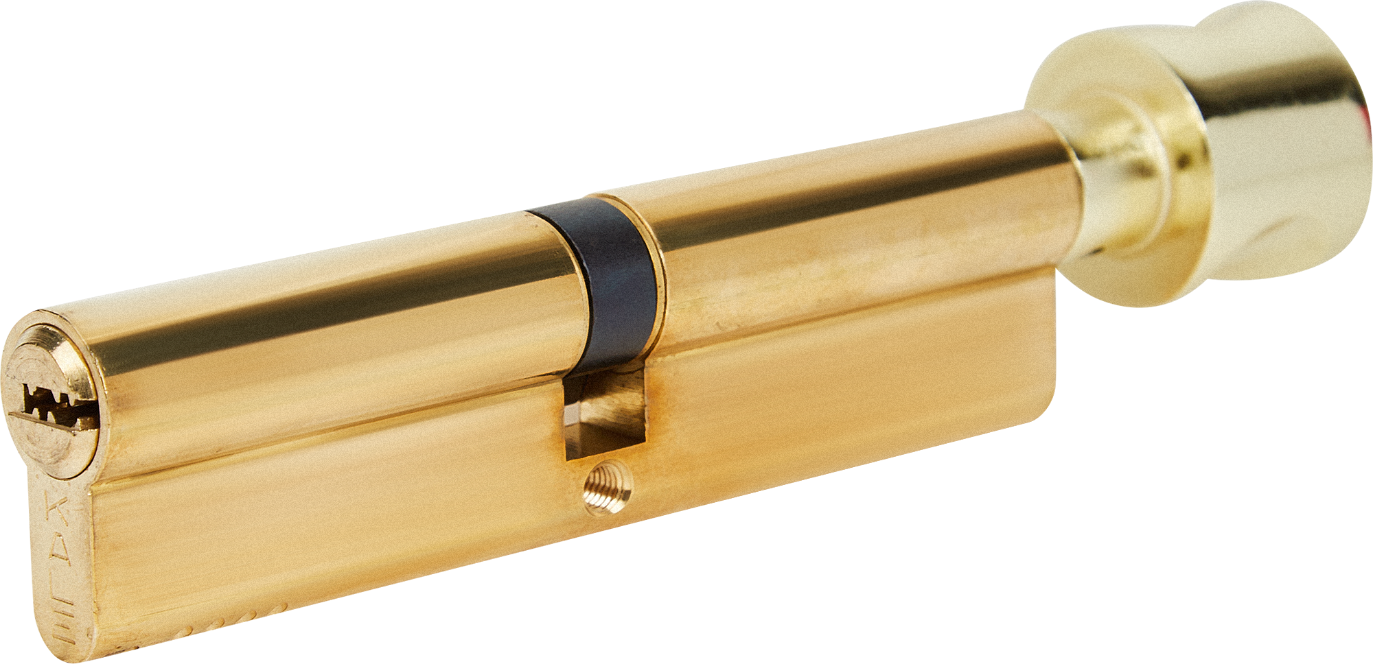 Цилиндр  Kilit 164 OBS 60x60 мм ключ/вертушка цвет золото ️  .