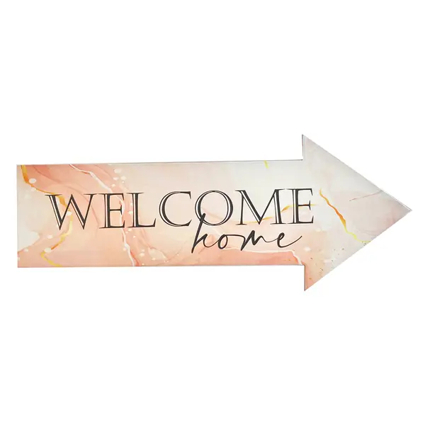 Табличка указатель Welcome Home 10x25 см