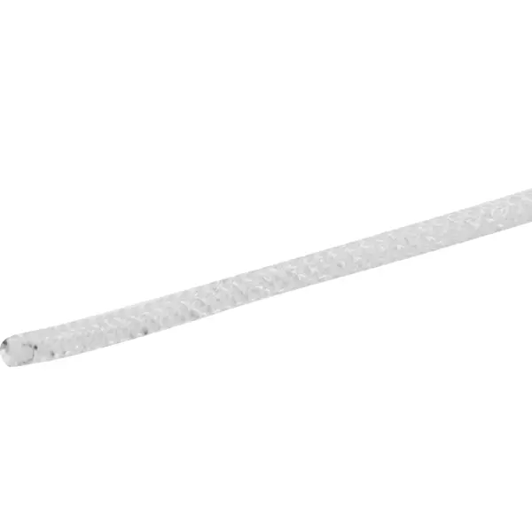 Веревка полиамидная 4 мм цвет белый, на отрез веревка эластичная 6 мм мультиколор на отрез