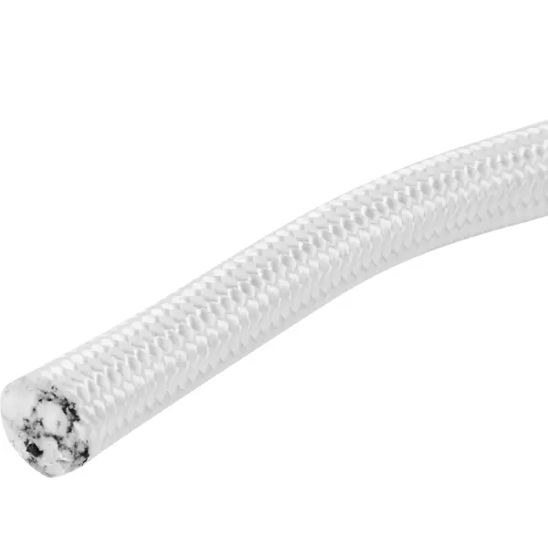 веревка полипропилен с сердечником 10 мм белый на отрез Веревка полиамидная 14 мм цвет белый, на отрез