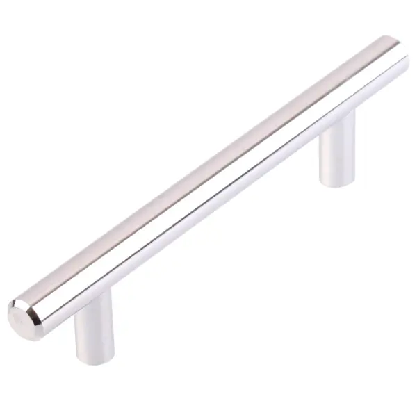 Ручка-рейлинг 96мм хром грабли прямые 5 витых зубцов длина 39 см металлический черенок пластиковая ручка