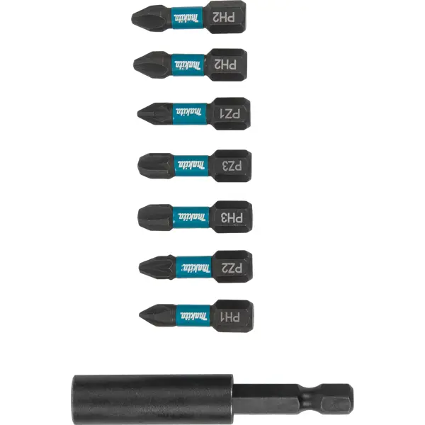 Набор бит магнитных Makita E-11994, 8 шт. набор для наращивания ресниц 3 5 пар магнитных накладных ресниц магнитная жидкая подводка для глаз и пинцет