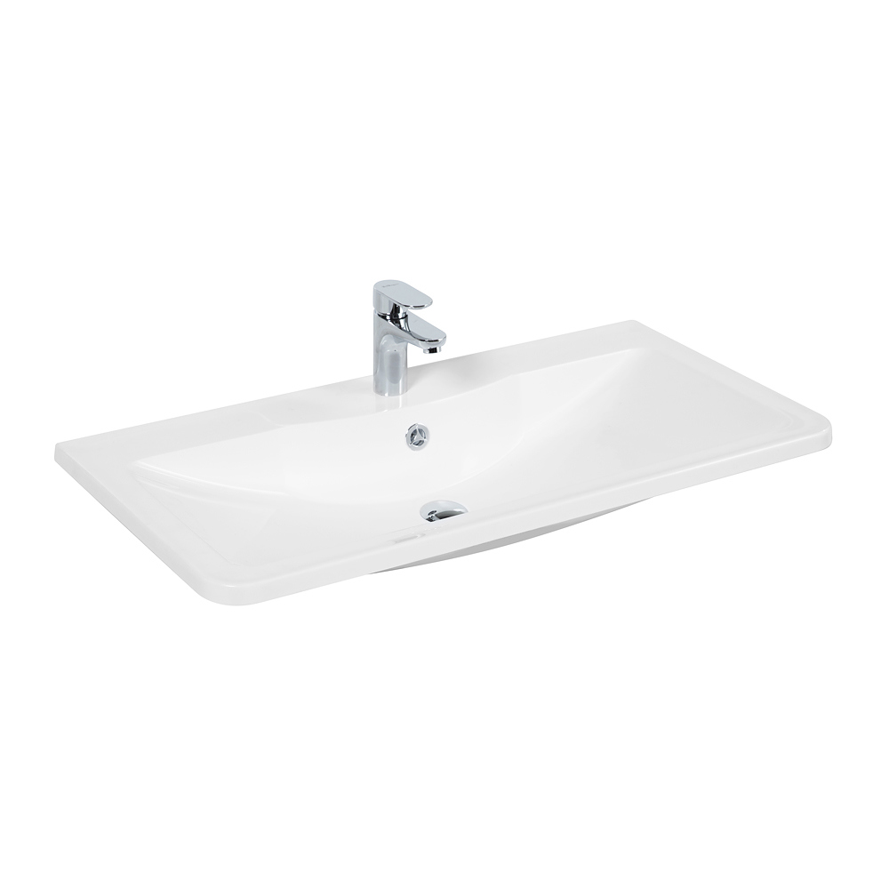 тумба с раковиной belbagno albano 80 подвесная bianco lucido