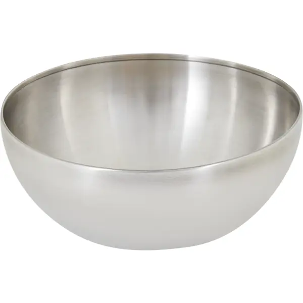 Миска для фруктов/салатов 20 см 1.8 л круглая сталь цвет серебро миска одноразовая для супа 6 шт 500 мл юпласт юнаб2032