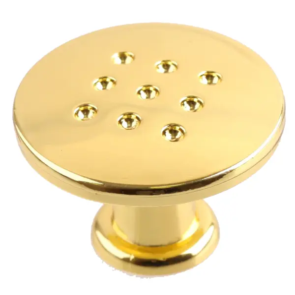 Ручка-кнопка мебельная RC011 цвет глянцевое золото ручка кнопка мебельная штырь глянцевое золото