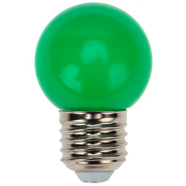 фото Лампа светодиодная neon-night e27 230 в 1 вт шар 80 лм зеленый цвет света