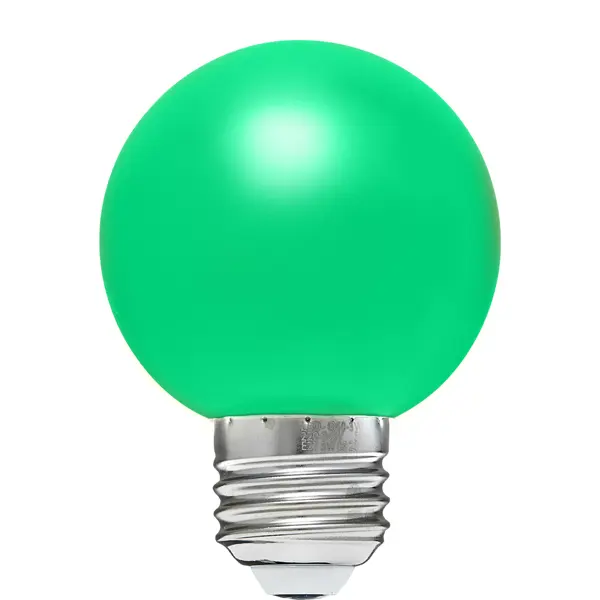 Лампа светодиодная Volpe E27 3 Вт шар 240 Лм зелёный свет