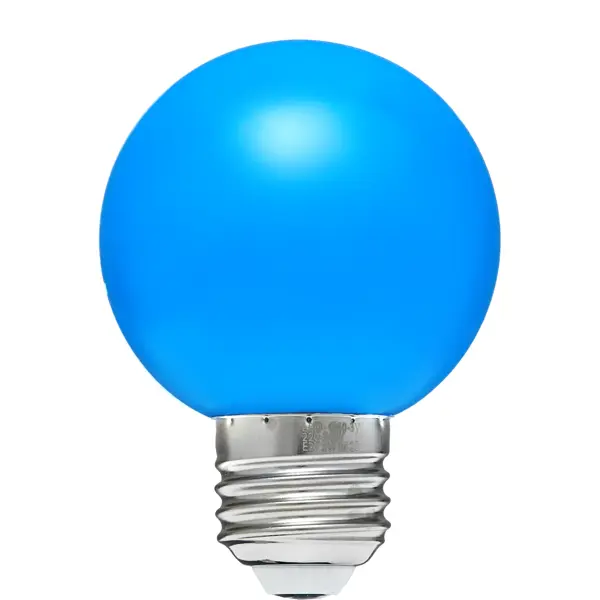 Лампа светодиодная Volpe E27 3 Вт шар 240 Лм синий свет щепа декоративная 55 л синий