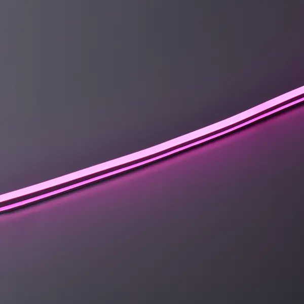 фото Комплект светодиодной ленты iek неон 2835p120 120 диод 8 вт/м 220 в 80 мм ip65 10 м розовый свет