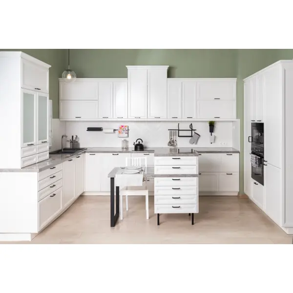 фото Фасад для кухонного ящика реш 59.7x12.5 см delinia id мдф цвет белый