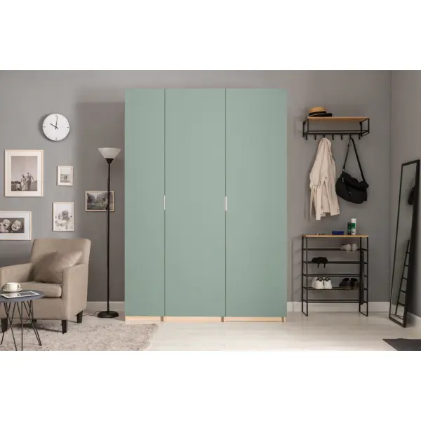 фото Дверь для шкафа лион софия грин 59.4x225.8x1.8 цвет зеленый без бренда