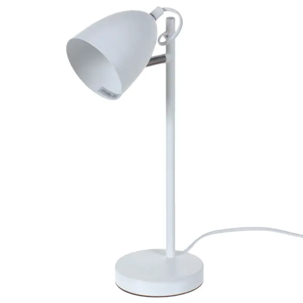 Настольная лампа Inspire Lille E14x25 Вт, металл, цвет белый задания и задачки для малышей белочка в лесу