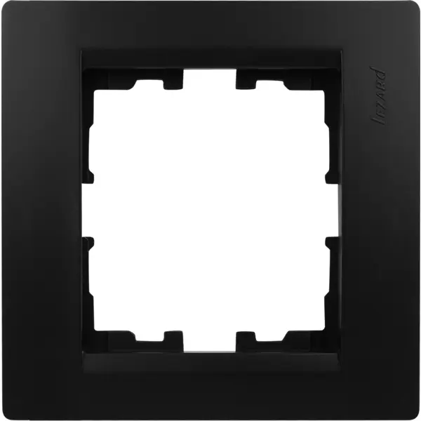 Рамка для розеток и выключателей Lezard Karina 1 пост горизонтальная цвет черный бархат рамка на 1 пост werkel metallic w0011602 4690389159022