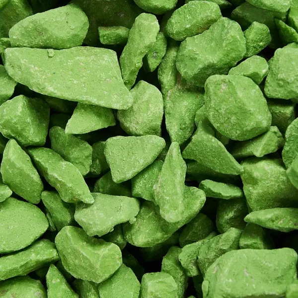 Камень окрашенный №5 фракция 10-20 мм зеленый 20кг камень окрашенный фракция 10 20 мм 1 малиновый 20 кг