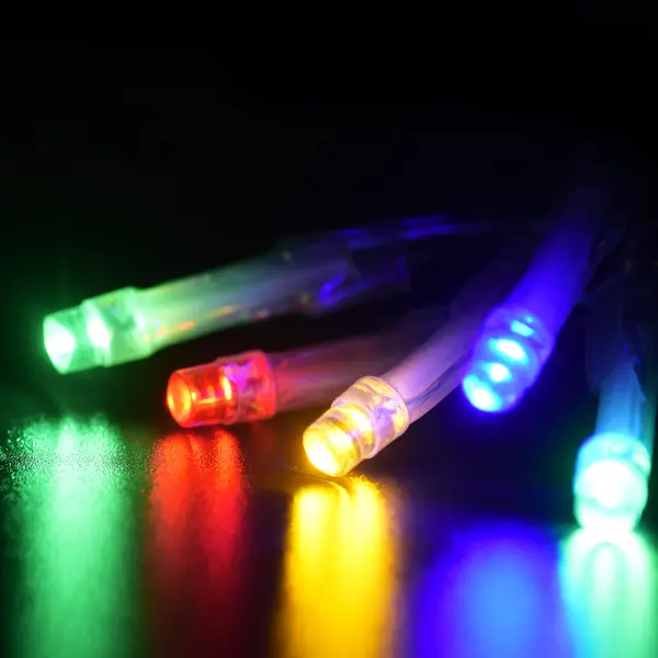 фото Электрогирлянда уличная balance занавес 1.5х1.5м 96 ламп разноцветный свет