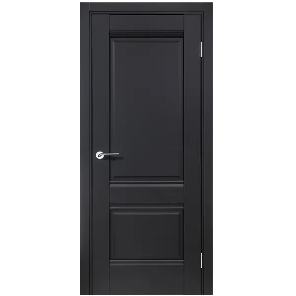 Дверь межкомнатная глухая с замком и петлями в комплекте Классико-42 70x200 см HardFlex цвет черный коврик для мыши cactus cs mp d02m средний черный 300x250x3мм