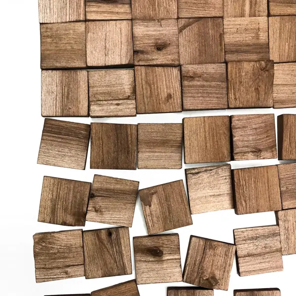 3D мозаика Arabesco Колотая береза под орех 80x80 мм 150 шт. 0.96 м² деревянная мозаика болтон 50x100 мм 300x300 мм береза