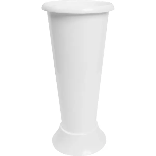 Вазон ø20 h42.5 см v5.5 л полипропилен белый ваза для цветов свадебная
