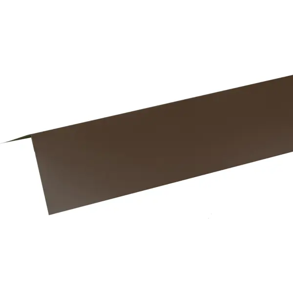 фото Планка ветровая 2 м ral 8017 коричневый без бренда