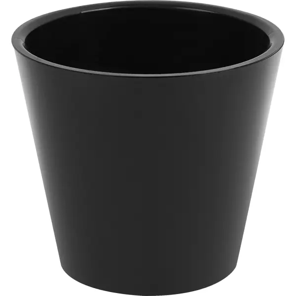 Кашпо Idi land London ø16 h14.5 см v1.6л пластик черный ваза для цветов йог гипс черный