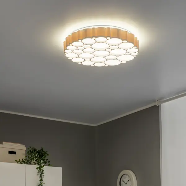 фото Светильник потолочный светодиодный freya fr6043cl-l72w, 25 м², теплый белый свет, цвет белый