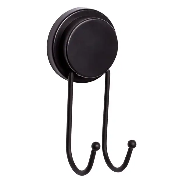 Крючок двойной Fixsen Magic Black сталь цвет черный полотенцедержатель fixsen bogema двойной 41 см fx 78502a