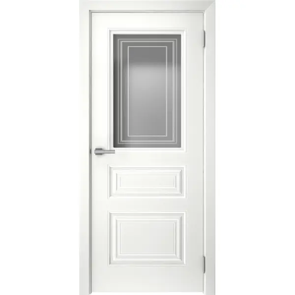 Дверь межкомнатная остеклённая с замком и петлями в комплекте Скин 4 60x200 см эмаль цвет белый дверь межкомнатная глухая с замком и петлями в комплекте скин 2 60x200 см эмаль белый