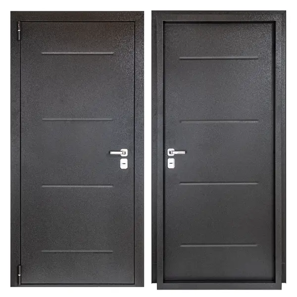 Дверь входная металлическая Порта 88x205 см левая букле графит