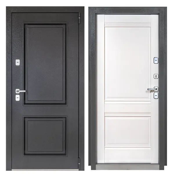 Дверь входная металлическая Порта Т-4 98x205 см правая белая