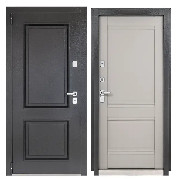 фото Дверь входная металлическая порта т-4 98x205 см левая серая portika
